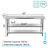 Stainless Steel Work Table with 2 Shelves-60901485