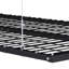 Support de rangement pour garage suspendu 5 pi x 9 pi pour plafonds hauts de 10 à 12 pi, fabrication entièrement en acier d'une capacité de 400 lb avec verrou de sécurité (installation requise, organisateur de garage robuste)