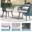Chaise de patio en rotin avec coussins-1239835763