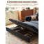 Canapé de salon extensible en chenille de style rétro avec rangement-106859536