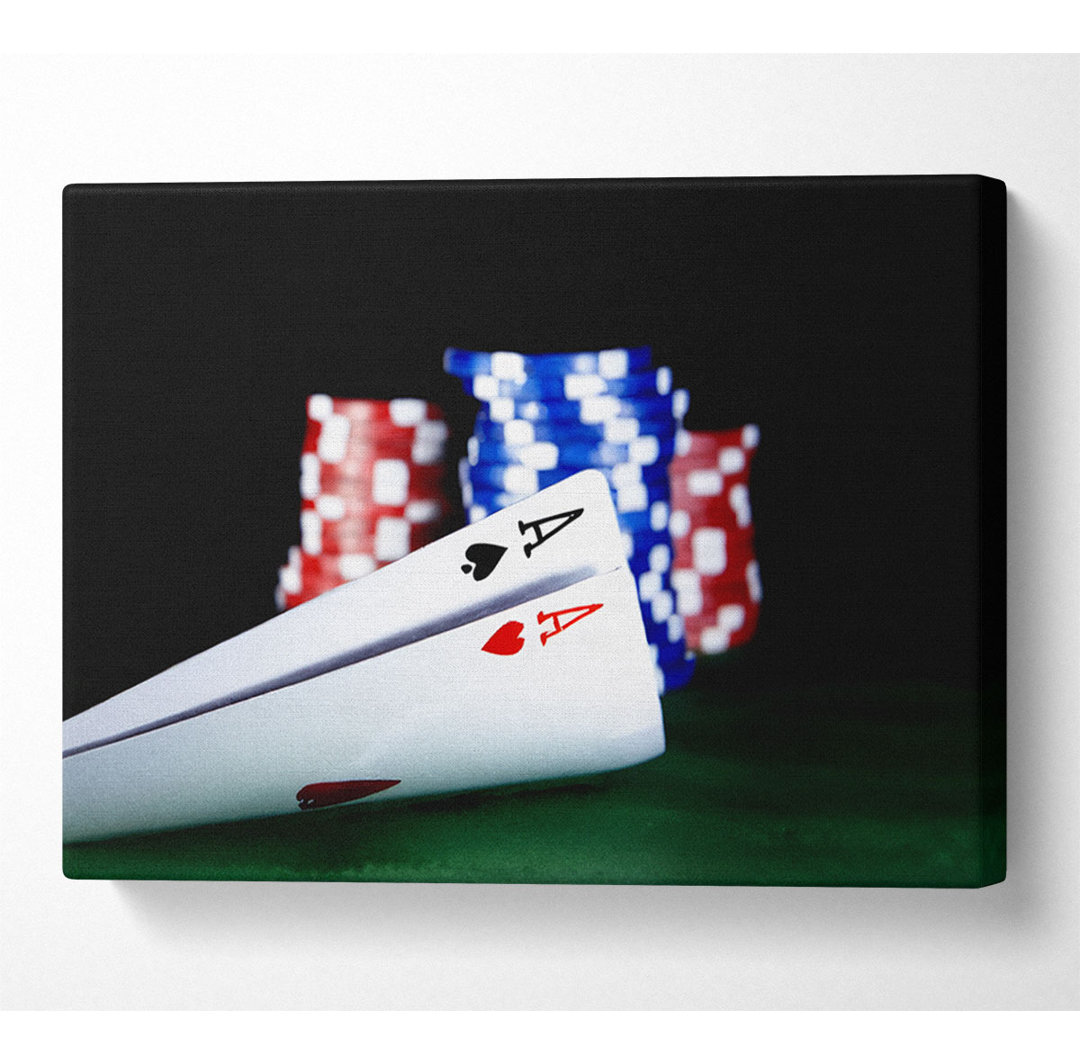 The Nuts In Poker - Kunstdrucke auf Leinwand - Wrapped Canvas