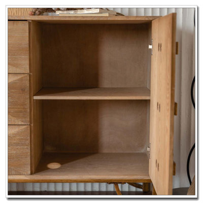 59.44" Light Wood Sideboard Buffet
