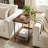 Kyra End Table with Metal Legs
