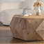 Table basse 38,58 po à motif tridimensionnel en relief de style rétro américain (même SKU: W75770650)