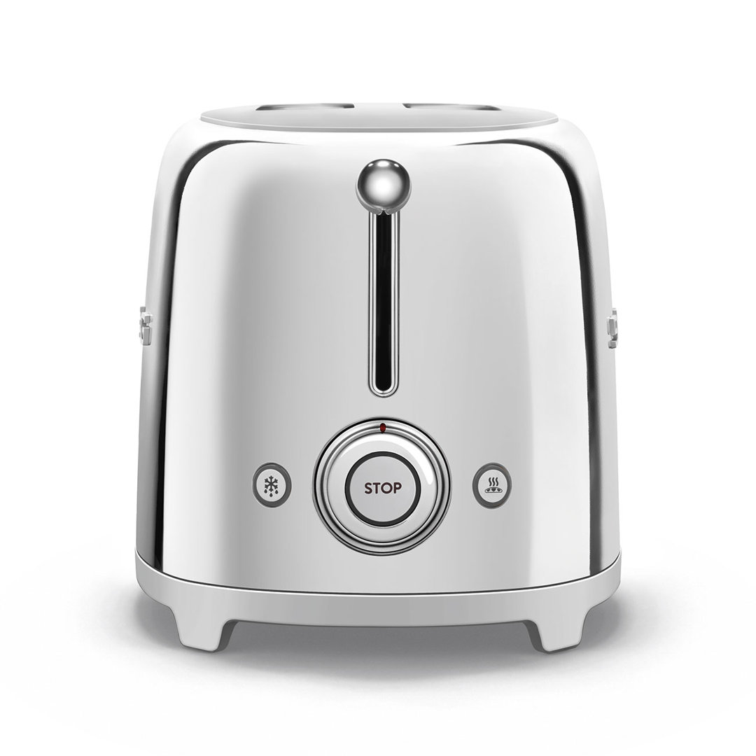 SMEG 50's Retro Style 2 Slice Toaster SMEG Color: Chrome
