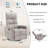 26" W Manual Swivel Rocker Recliner With Pockets-1774114623