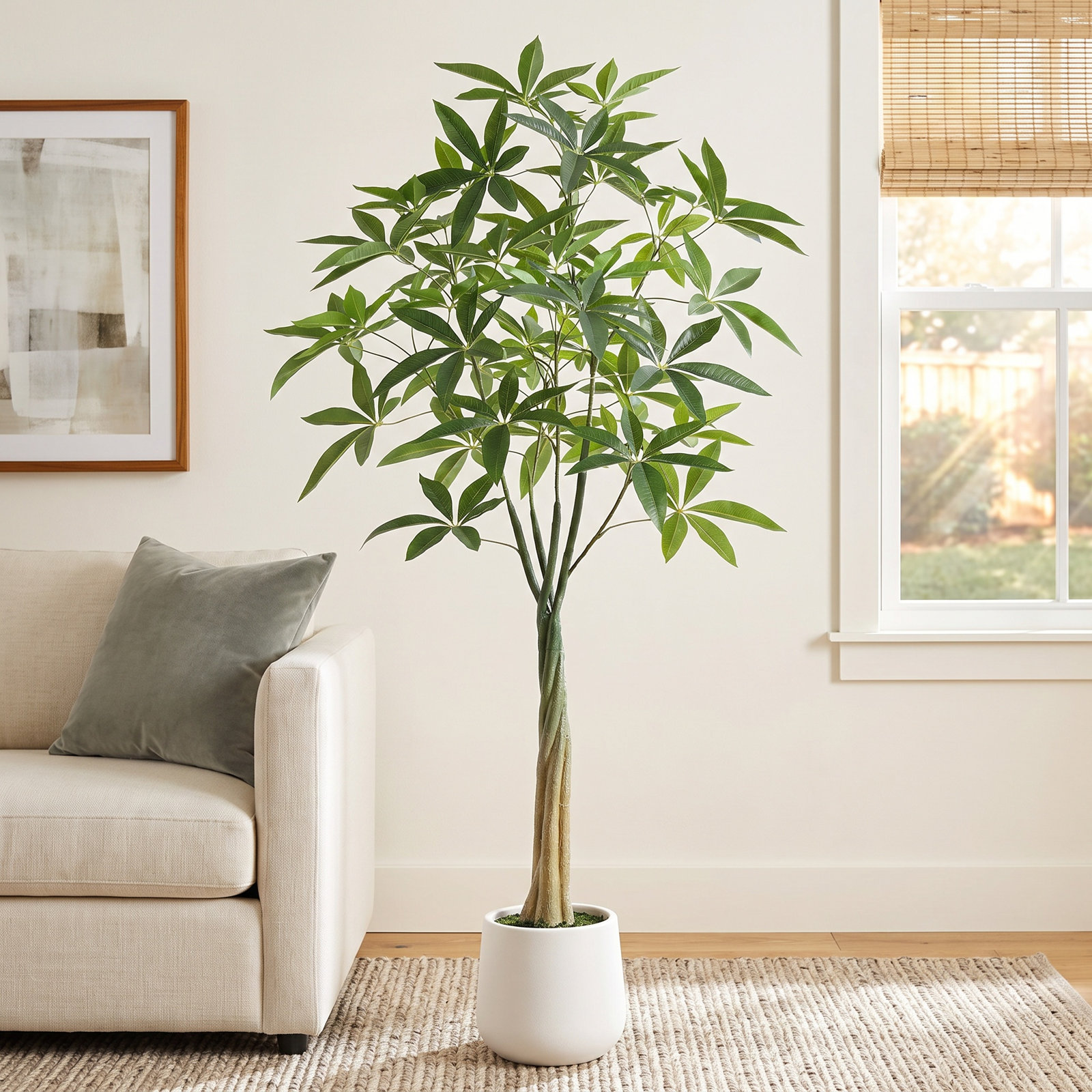 Anden Money Tree in Pot, 60" H x 20" W x 20" D