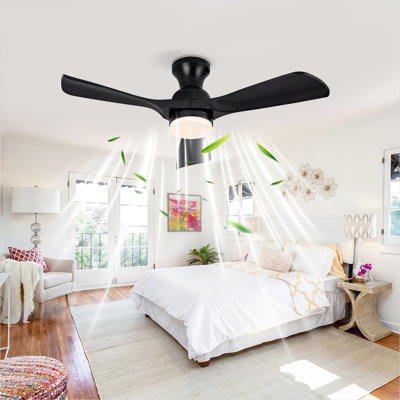 Ventilateur de plafond encastré noir Hot Lights
