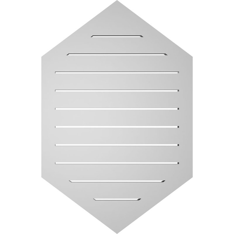 Pente verticale verticale en uréthane 9 pi, H 34 po x l 22 po x P 1,5 po