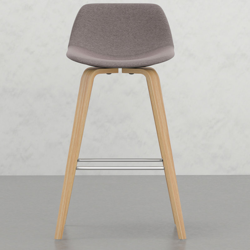 Tabourets de style Mid-Century moderne 2 - Tissu, Accent, Hip style 2Pcs, profil bas, Housse de siège de couleur