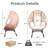 Elegant Arc Back Hanging Egg Chair