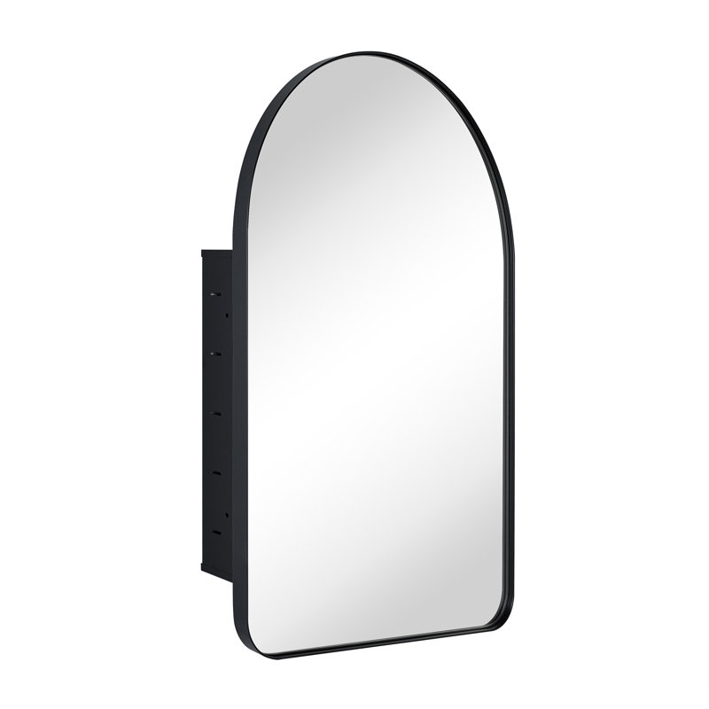 Armoire à pharmacie Aristes, H 30 po x l 20 po x P 5,08 po, Noir