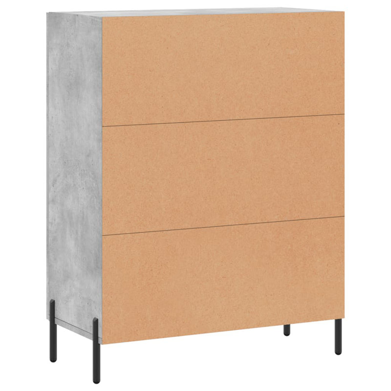 Okmulgee 2 - Door Rectangle Accent Cabinet, Concrete Grey