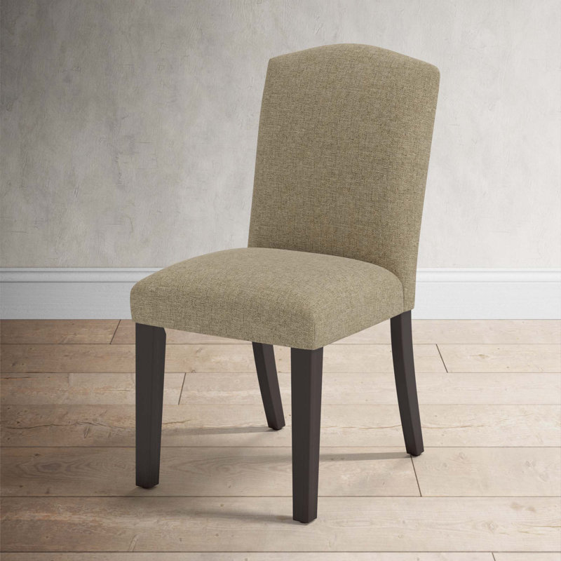 Chaise rembourrée Estrela, Lin texturé naturel Zuma, Espresso