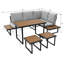 6 - Person Patio Dining Set with Rectangular Table-1459637296