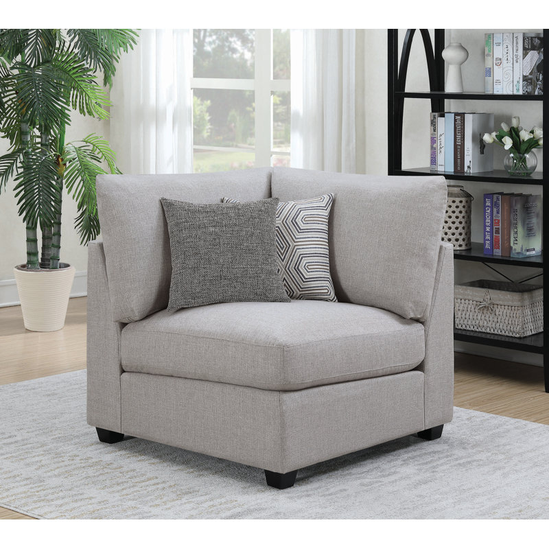 Upholstered Corner Grey
