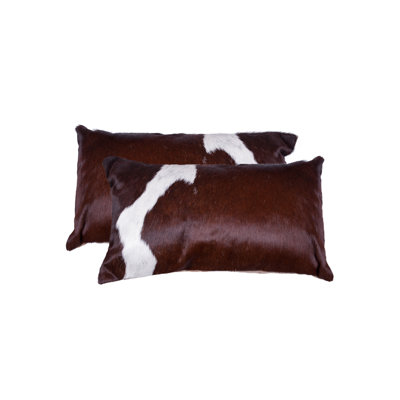 Cowhide Throw Pillow