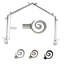 Tringle à rideaux simple réglable 0,81 po Heasley-529560836-467919906