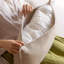 Coussin de canapé modulaire en lin gris-756658972