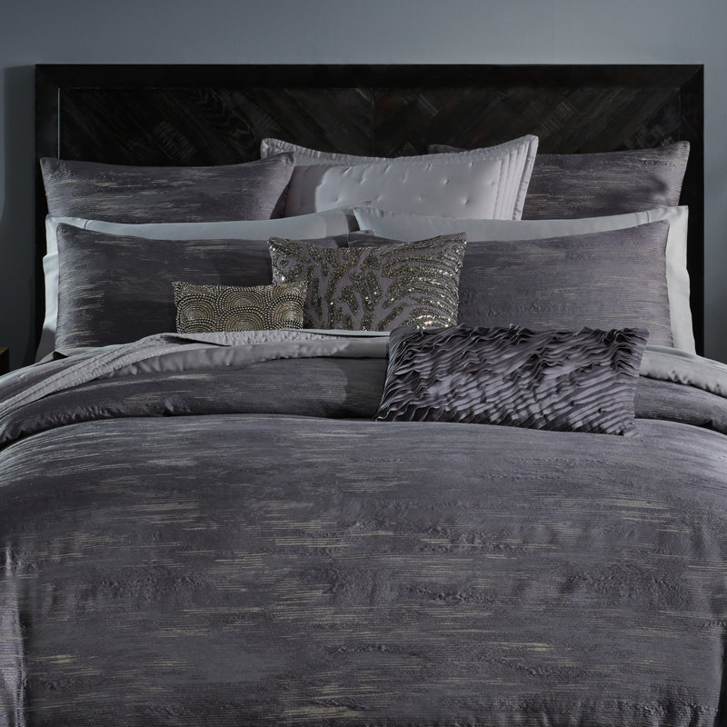 Gravity 11" x 22" Decorative Pillow Cover & Insert Charcoal