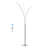 Fuochi 71" Modern Minimalist Metal 5-Branch Arc Dimmable Integrated Floor Lamp with Remote Control