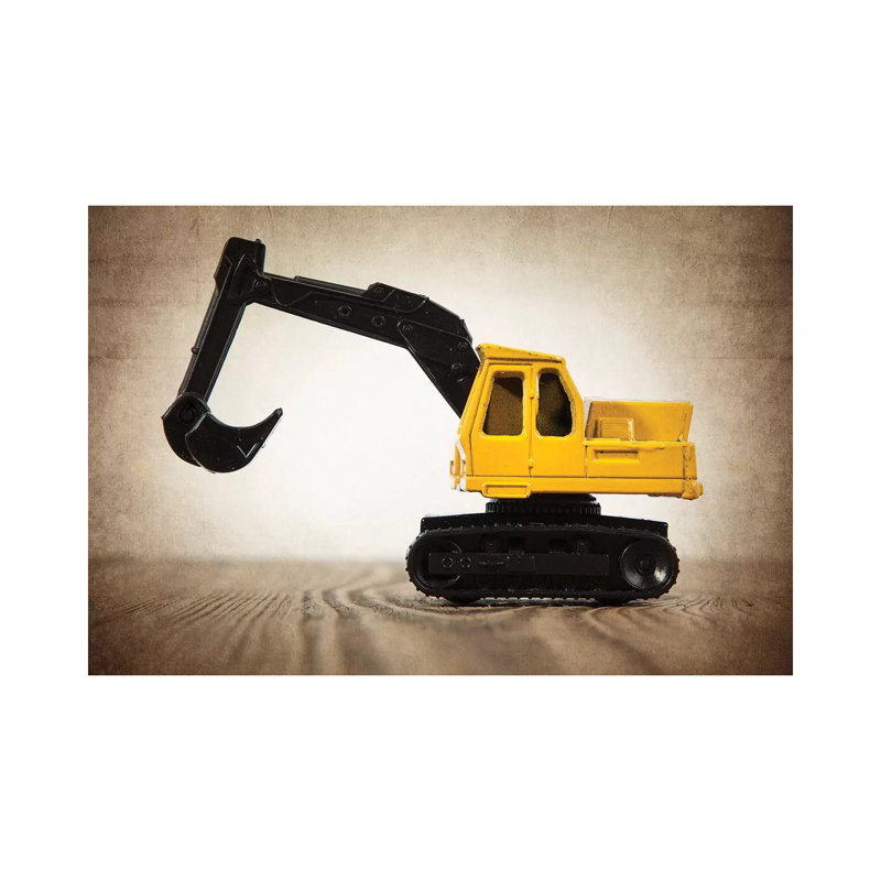 Excavator - Print on Canvas, Wrapped Canvas, 101.6 cm H x 66.04 cm W x 1.91 cm D
