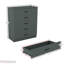 Maybery 3 Piece Bedroom Set (1 Drawer Bedside Chest, 5 Drawer Chest, 2 Door 2 Drawer Wardrobe), (4)-2035480210