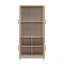 Bibliothèque Jode 31 "en chêne blanchi (6 tablettes)