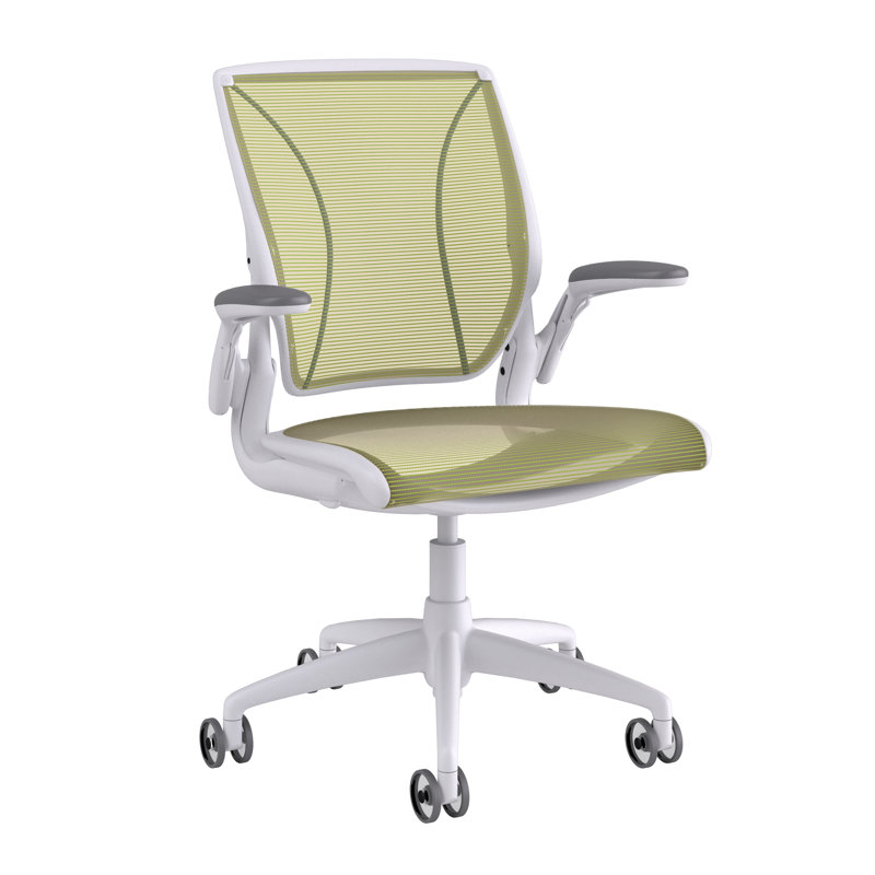 Chaise de travail World, Citron, Blanc, Réglable
