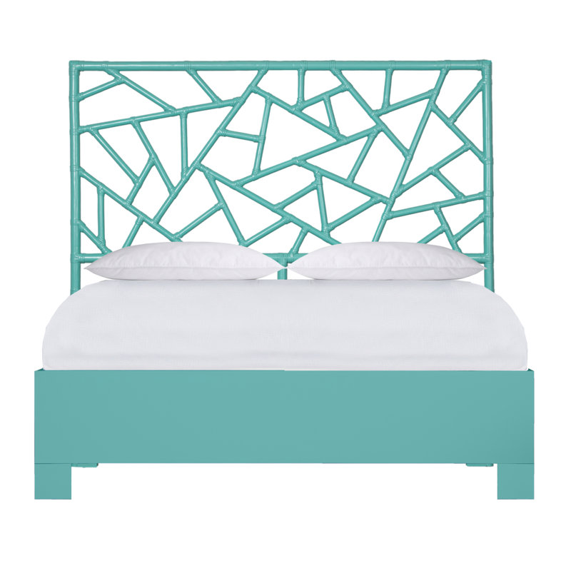 Lit standard à profil bas Tiffany, Turquoise, Grand