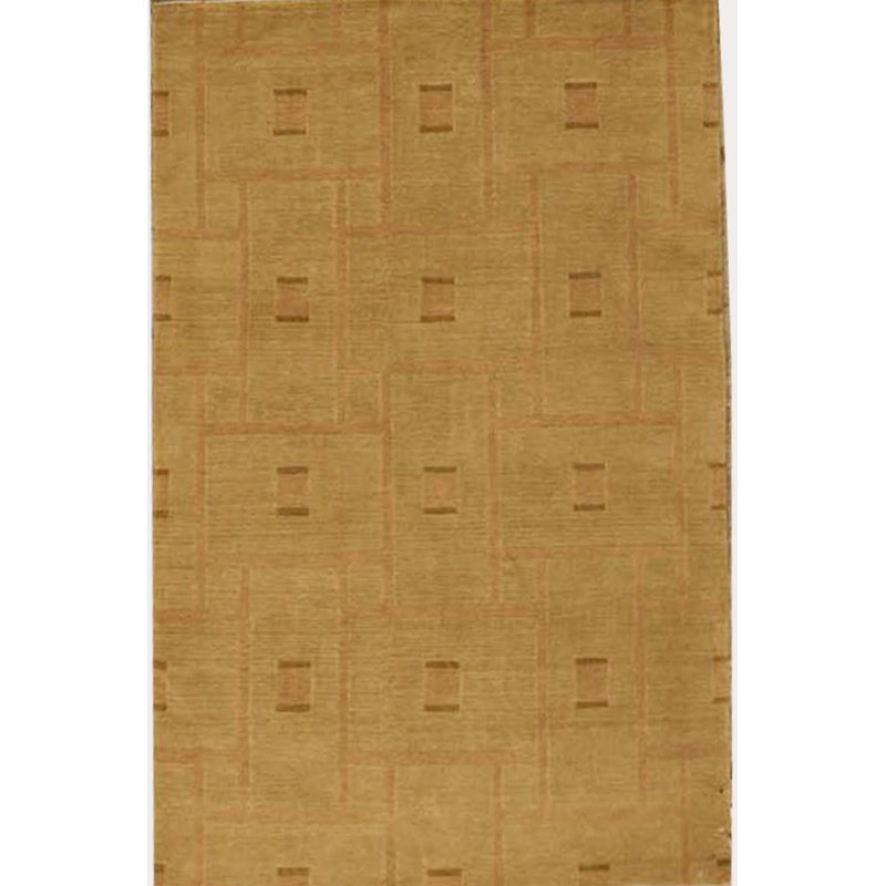 Hand-Knotted High-Quality Gold Area Rug
