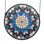 17"W X 17"H Tiffany Peacock Feather Medallion Stained Glass Window