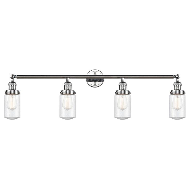 Éclairage pour salle de bain 3 lumières Saroyan, Grainé, Nickel poli, Ampoule DEL 6 watts Vinage
