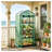 Portable Outdoor Mini Greenhouse with Double-Layer Roof, Steel Frame Garden Plant Shelter-128969444