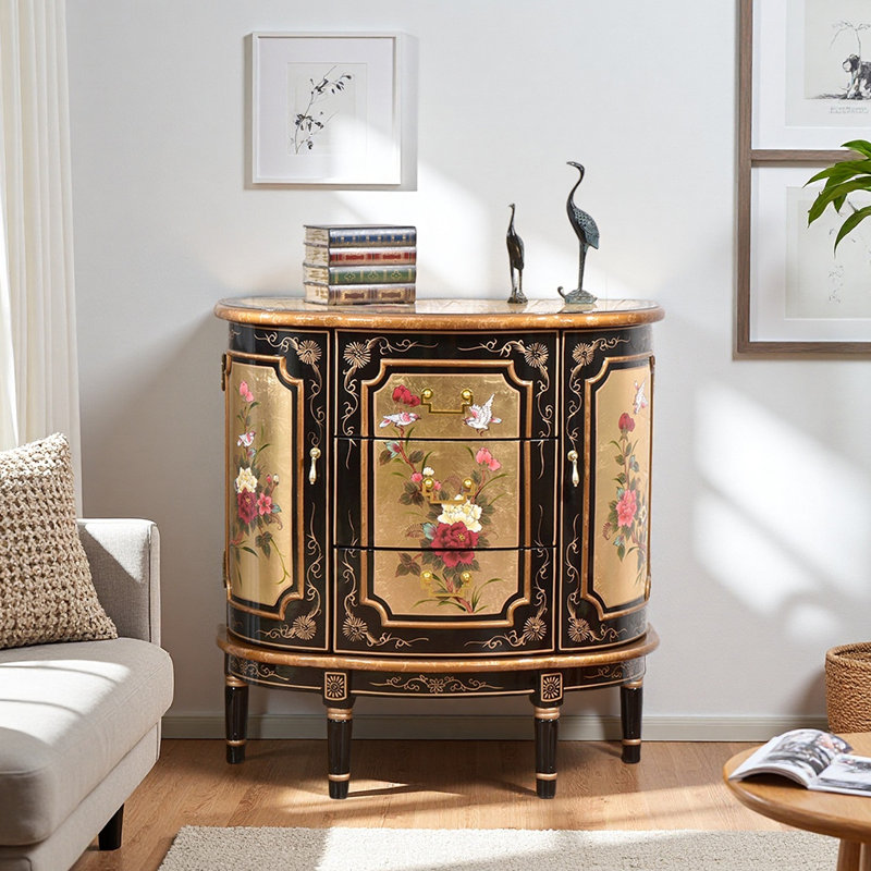 Buffet d'armoire décoratif rétro peint