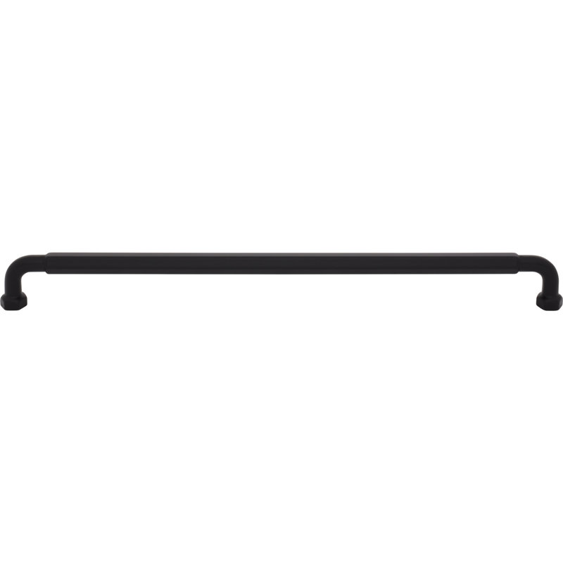 Dustin Bar Pull, Flat Black, 12" Center To Center
