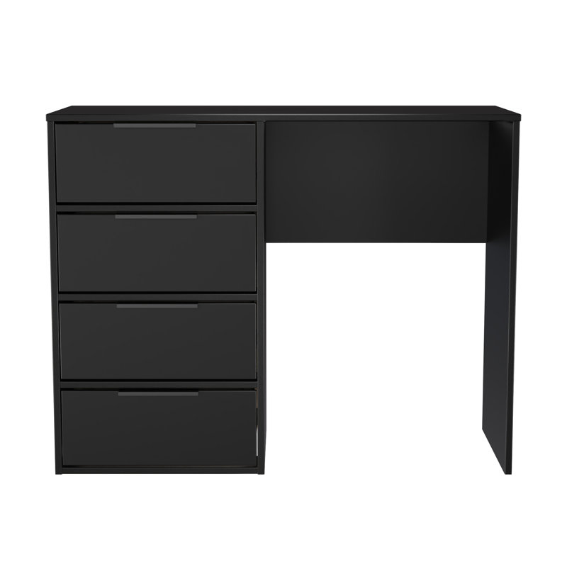Taeyah 4 Drawer Vanity, Black