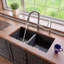34'' L Double Bowl Granite Kitchen Sink-14644813