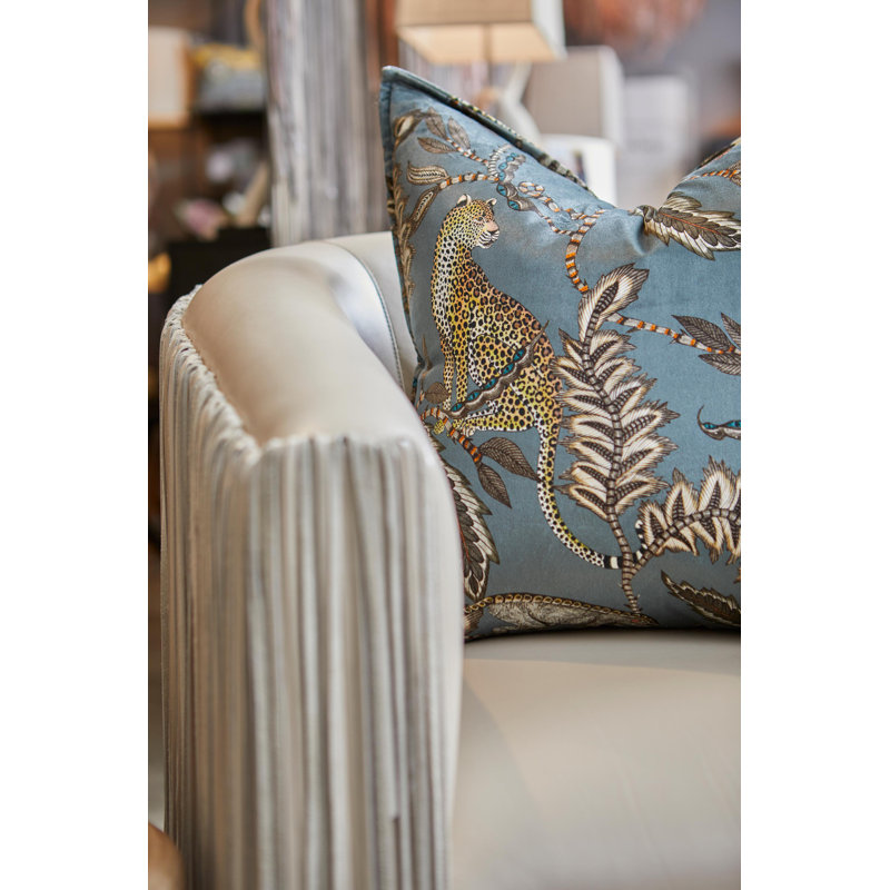 Ardmore 'Monkey Bean' Velvet Pillow, Ash