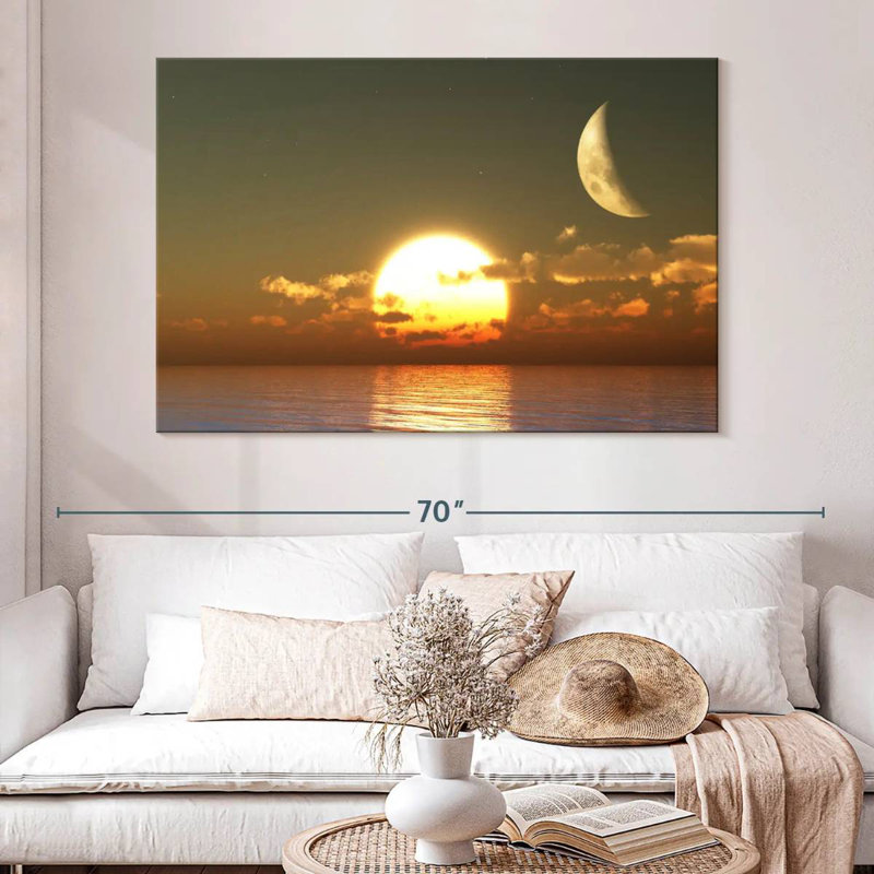Sunset Moon, 34" H x 51" W