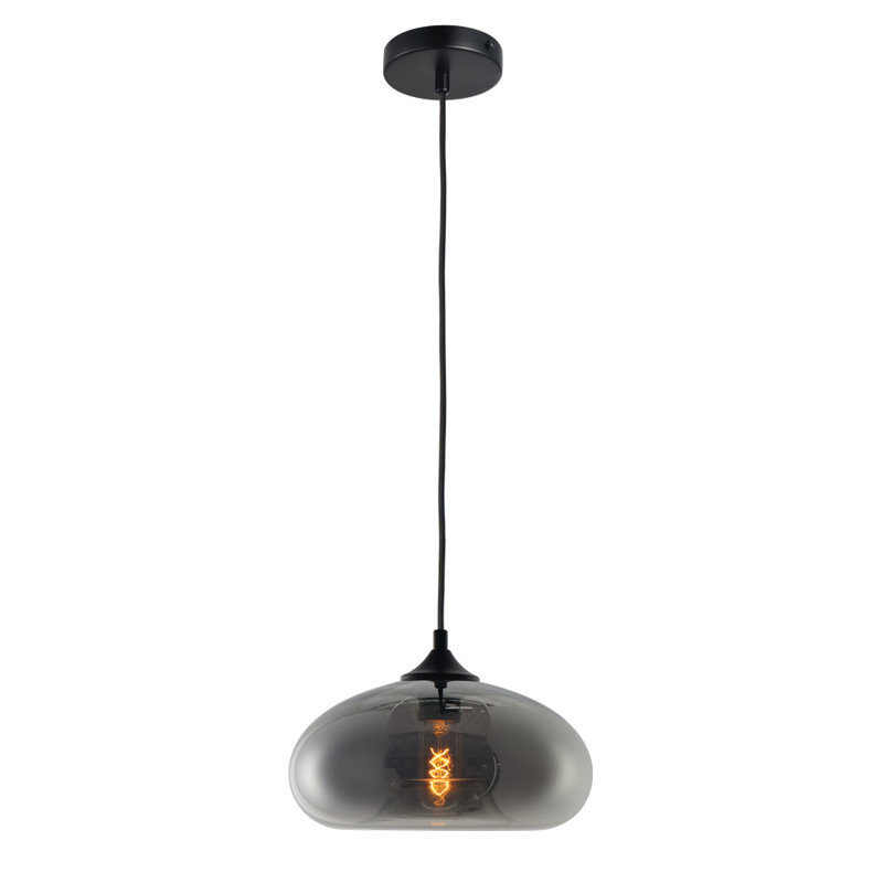 Cruet glass pendant lamp Up & Low, Clear, 230cm H x 50cm W x 50cm D