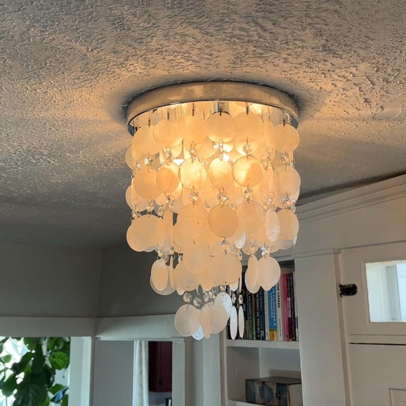 Modern Ceiling Chandelier, White