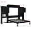 Grand lit escamotable avec bureau, coiffeuse et armoires-915522828