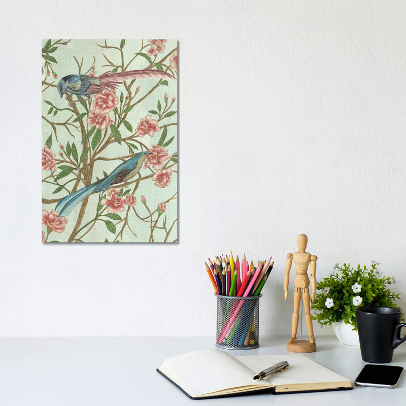 Delicate Chinoiserie IV by Melissa Wang - Wrapped Canvas Painting, 20.32 cm H x 30.48 cm W