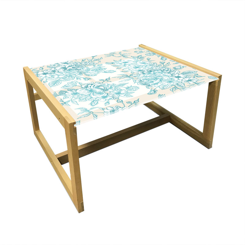 Jacquelle Trestle Coffee Table, 40cm H x 74cm W x 62cm D