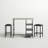 Merrionette 2 - Person Faux Marble Top Dining Set-1330993591
