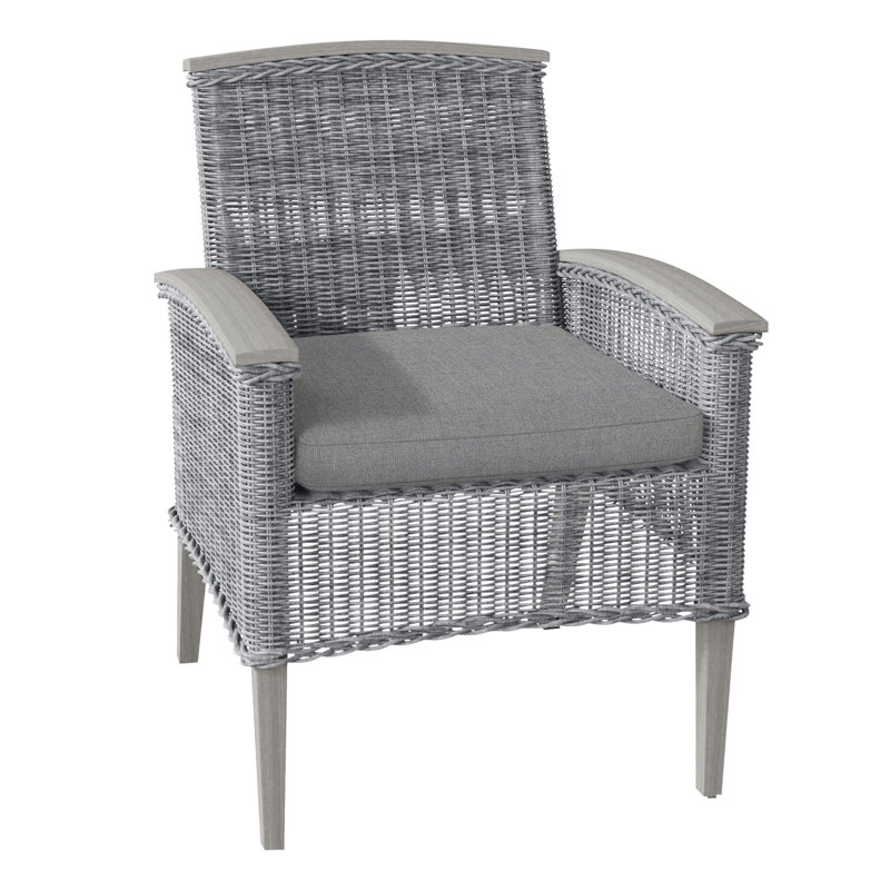 Astoria Patio Dining Armchair with Cushions, Verona Mist, Oyster, No Welt