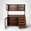 Armoire de rangement autoportante de 63 pouces avec système de gestion des câbles et trousse anti-basculement