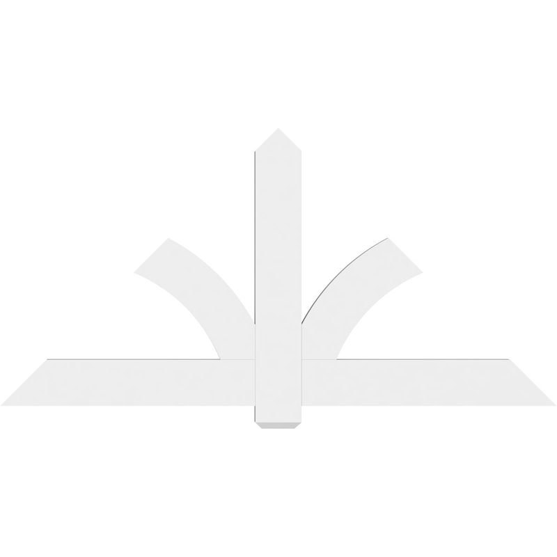Support pour pignon en PVC Redmond, H 36 po x l 72 po (pas 12/12), P 2 po x F 6 po