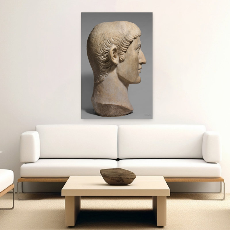 Empereur Constantin 1, art abstrait contemporain, H 60 po x l 40 po